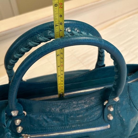 🩵HTF Balenciaga Part Time Silver ToneHardware Blue Lagoon with extra Tassel NWT🩵 - Picture 6 of 14
